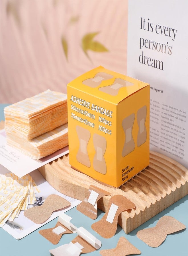 Funtery 200 Pcs Large Bandages Bulk Latex Free Fingertip Bandage Adhesive Wound Care Fabric Bandages for Care and Protect Wounds, 2 x 1.8 Inch, 3 x 1.8 Inch - Image 3